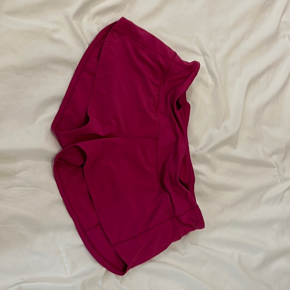 lululemon athletica Pants - Hot Pink Lulu Speed up shorts. Size 8.